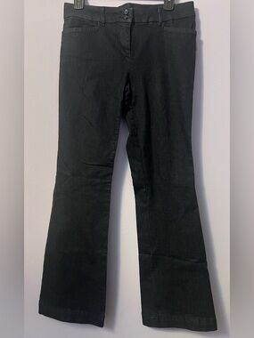 The Limited Fit & Flare Dark Rinse Denim Pants